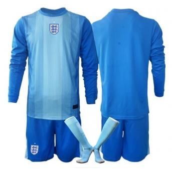 Billige Fotballdrakt England Keeper Replika Hjemmedraktsett Barn VM 2026 Langermet (med bukser)